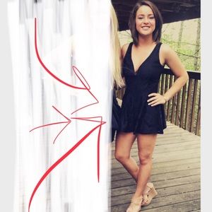 Black lace romper GREAT CONDITION/ LIKE NEW